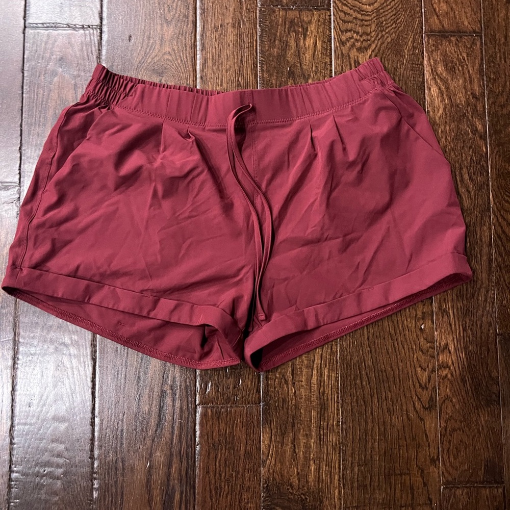 Women’s Zyia Active Maroon Summer Shorts (L)